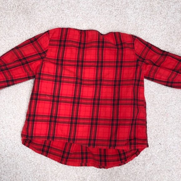Carter’s Red and Black flannel plaid for 18 months - Picture 3 of 3